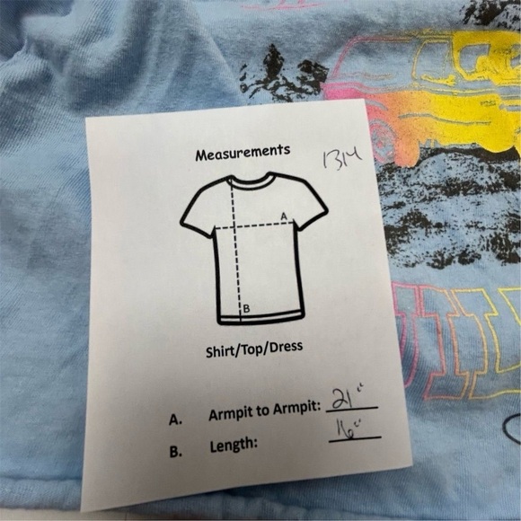 Vintage '94 Ford Bronco Built Wild Graphic T-Shirt Women’s Cropped L Blue - Picture 6 of 6